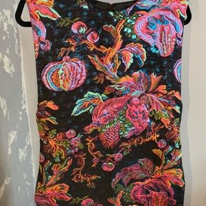 Patterned midi dress